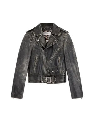 Distressed Biker Jacket