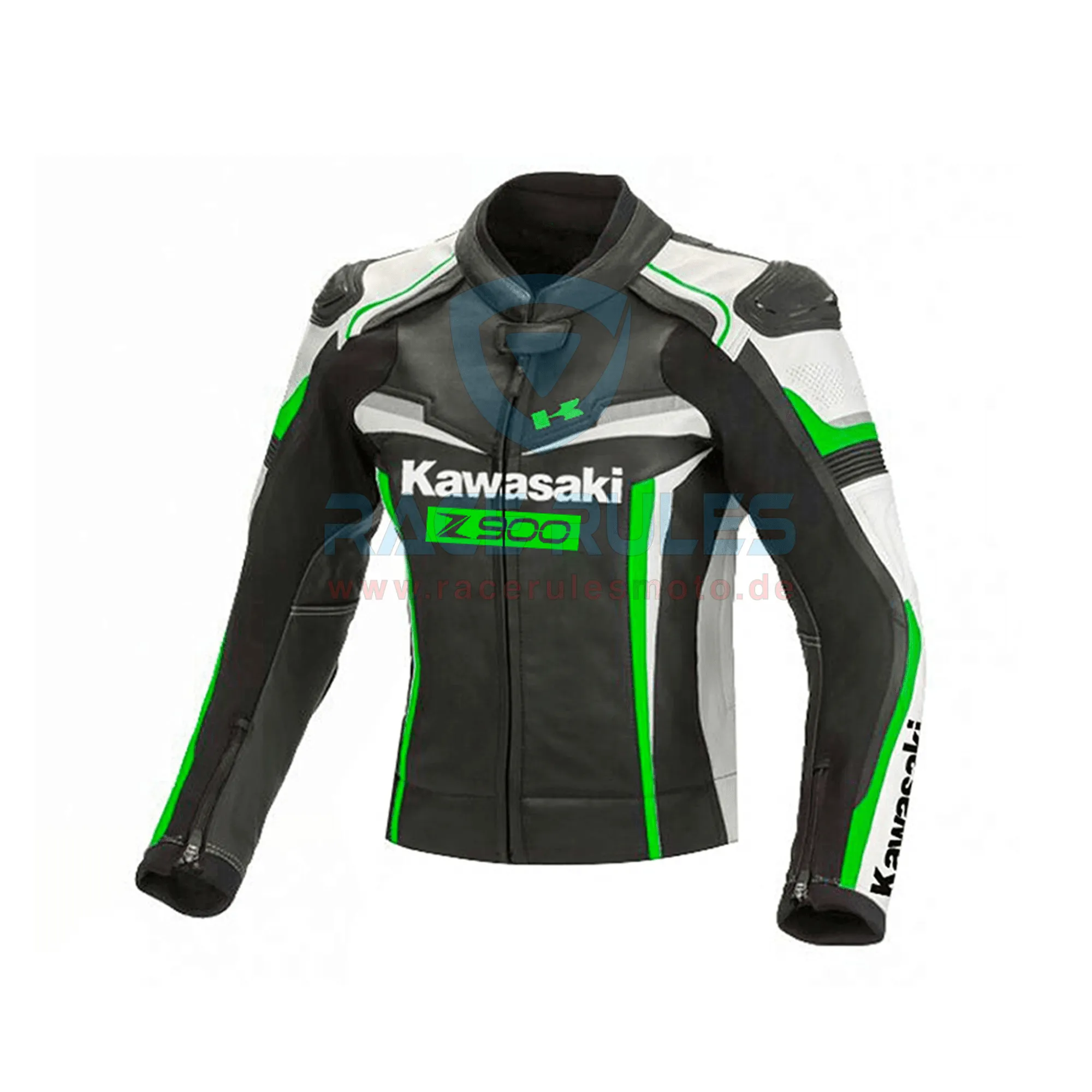 Kawasaki Ninja Motorcycle Leather Jacket With Complete Safety Protection