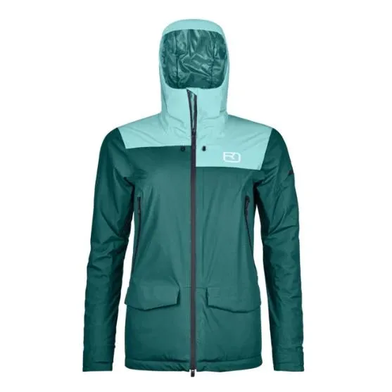 Ortovox 2L Swisswool Sedrun Jacket Wm'S Pacific Green