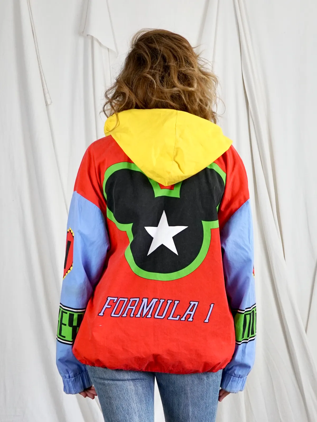 Vintage Mickey Mouse Formula 1 Race Jacket